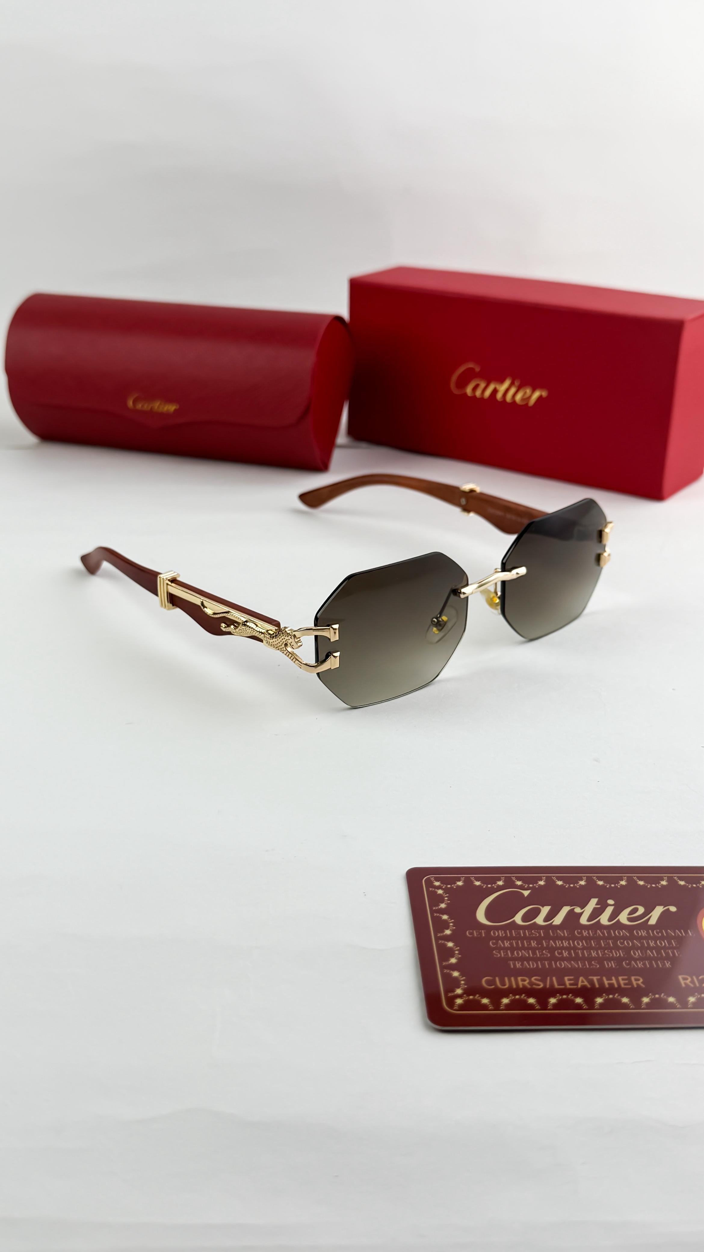 *CARTIER GOLD BROWN 3041ðŸ”¥ðŸ”¥ðŸ”¥ON DEMANDðŸ”¥ðŸ”¥ðŸ”¥*