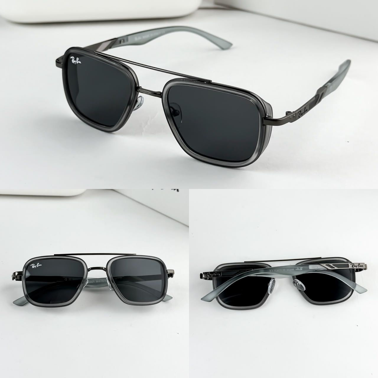 *RAYBAN GREY BLACK 3621ðŸ”¥ðŸ”¥ðŸ”¥*