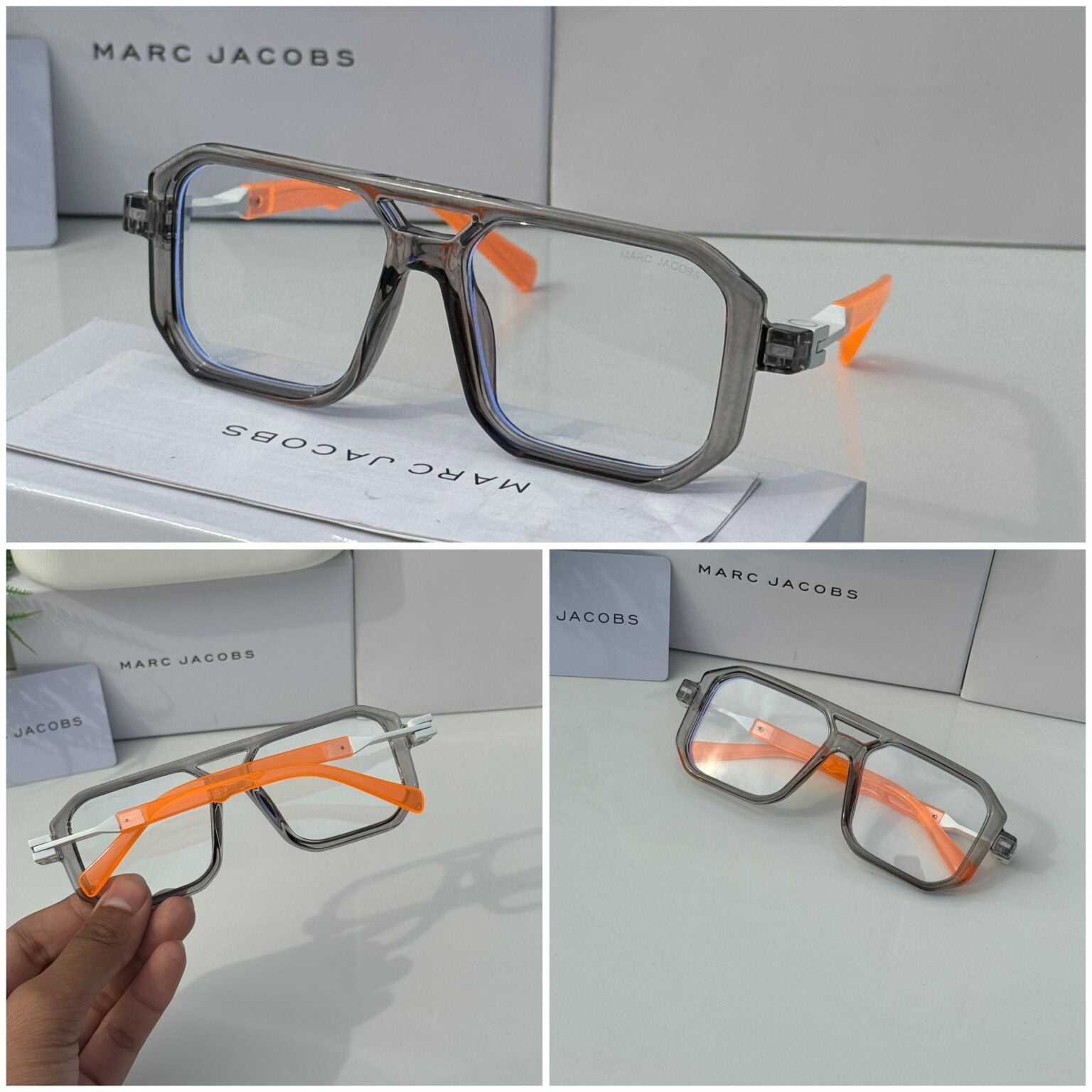 Marc Jacobs orange grey