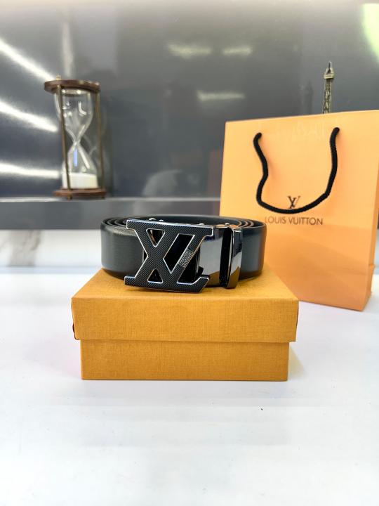 Louis Vuittion Grey Black Belt 917