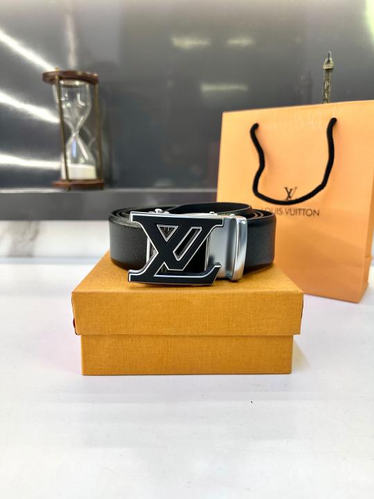 Loui_s Vuittion Black Silver Belt Fa 918