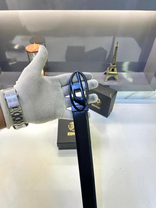 Diese_l Full Black Reversible Belt Fa 350
