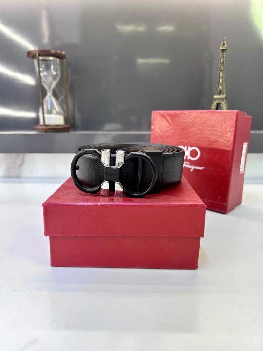 Salvatore_ Ferragam_o Black Premium Quality Belt Fa 900
