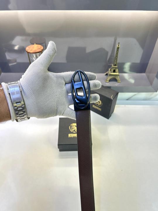 Diese_l Full Black Reversible Belt Fa 350