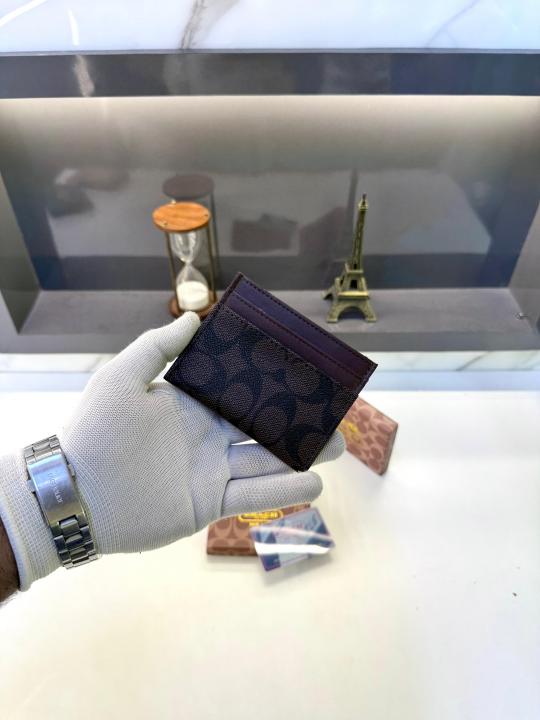 Coac_h Card Holder Brown Fa 515