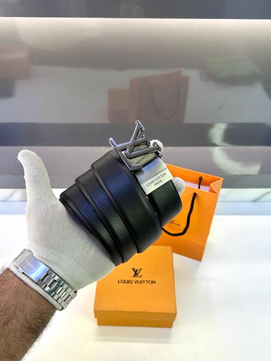Loui_s Vuitton Silver Black Reversible Belt Fa 201