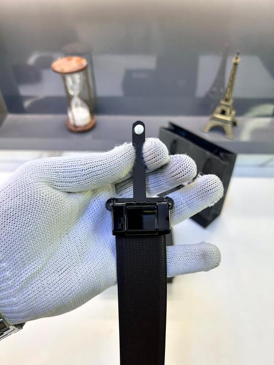 Mont_Blanc Glossy Black Belt Fa 109