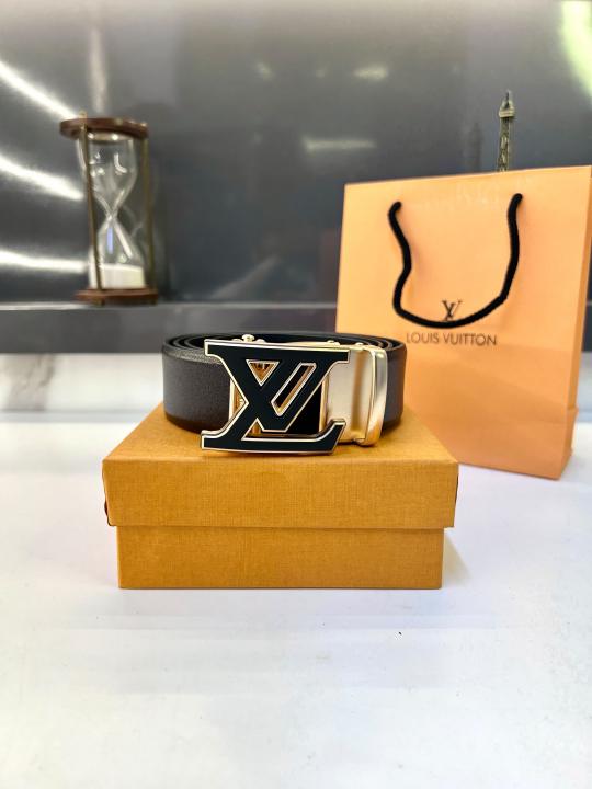 Loui_s Vuittion Black Gold Belt Fa 915