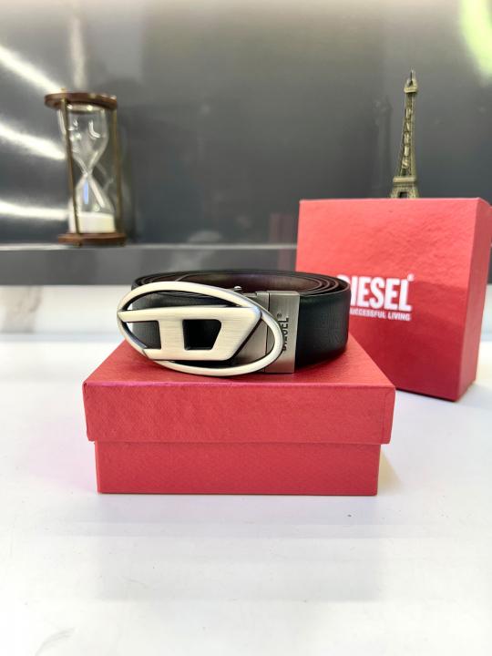 Diese_l Grey Reversible Belt Fa 914
