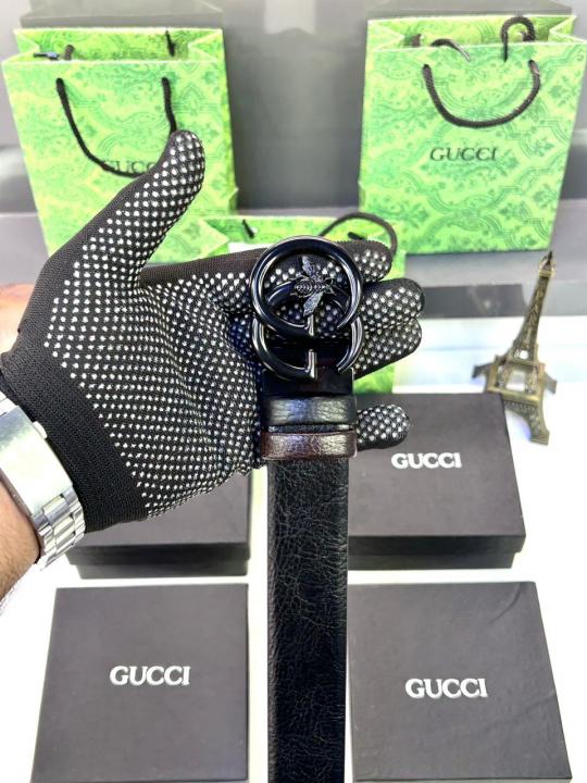 Gucc_i Full Black Belt Fa 31