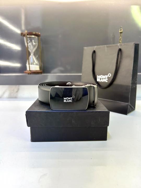 Mont_Blanc Auto Lock Black Belt Fa 739
