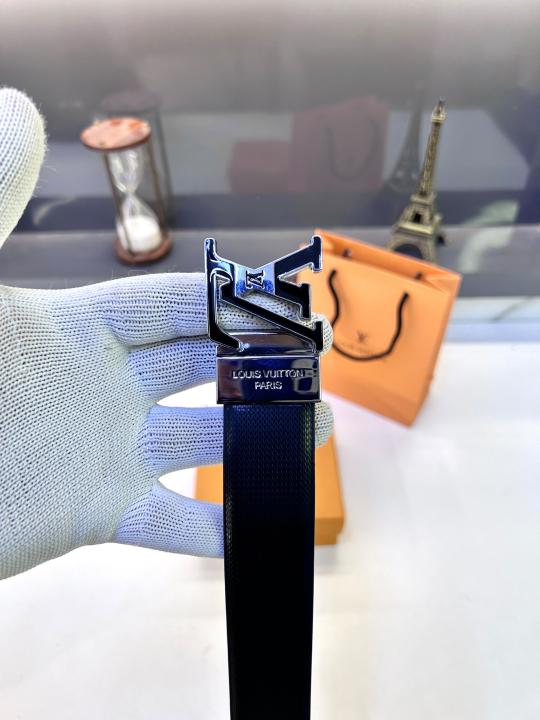 Loui_s Vuittion Glossy Silver Reversible Belt Fa 785