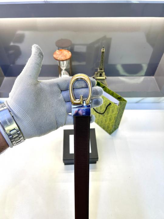 Gucc_i Golden Silver Reversible Belt Fa 425