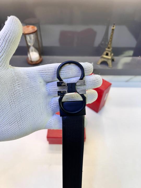 Salvatore_ Ferragam_o Black Premium Quality Belt Fa 900
