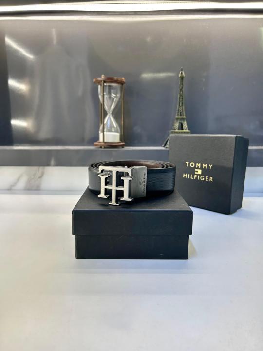 Tomm_y Hilfiger Grey Reversible Belt Fa 400