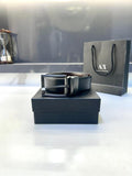 Ax_ Arman_i Exchange Black Glossy Belt Fa 658