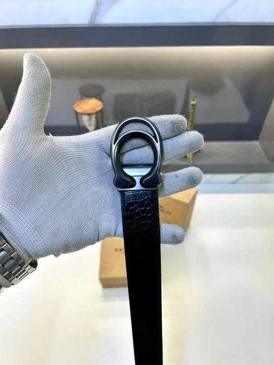 Coac_h Grey Reversible Belt Fa 614