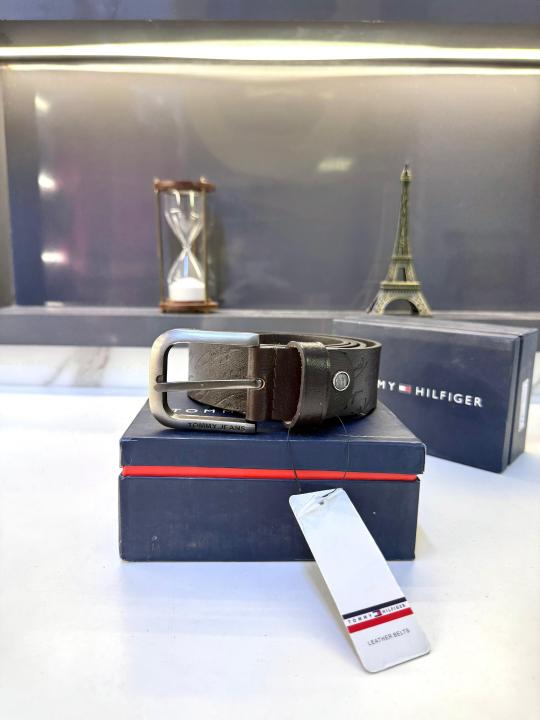 Tommy_Hilfiger Brown Premium Quality Belt Fa 496