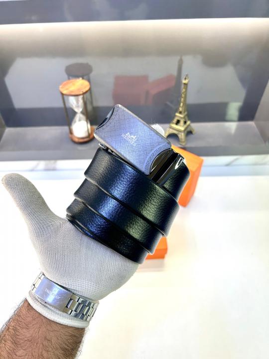 Herme_s Auto Lock Black Premium Quality Belt Fa 644