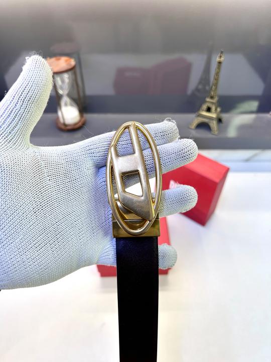 Diese_l Golden Reversible Belt Fa 911