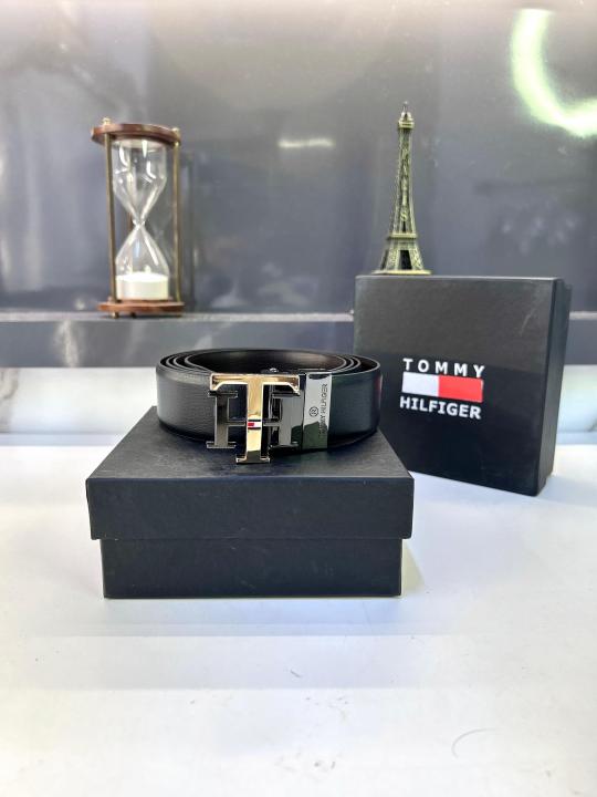 Tommy_Hilfigar Black Golden Belt Fa 216