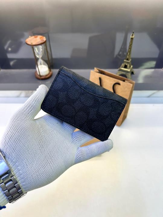 Coac_h Card Holder Black Fa 873