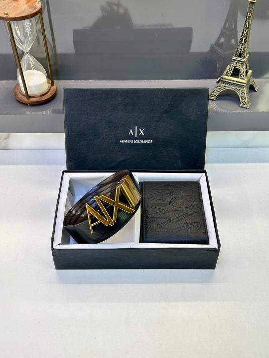 Arman_i Exchange Ten Black Wallet Belt Combo Fa 726