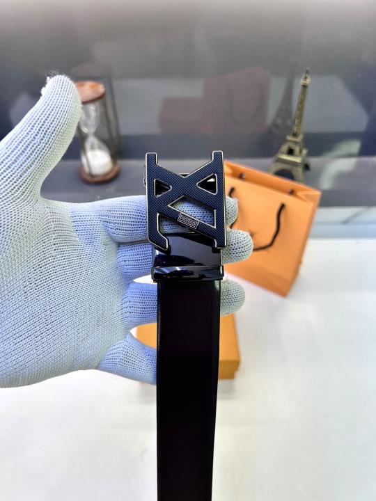 Loui_s_Vuitton Black Brown Belt Fa 916