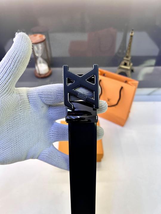 Loui_s Vuittion Grey Black Belt Fa 917